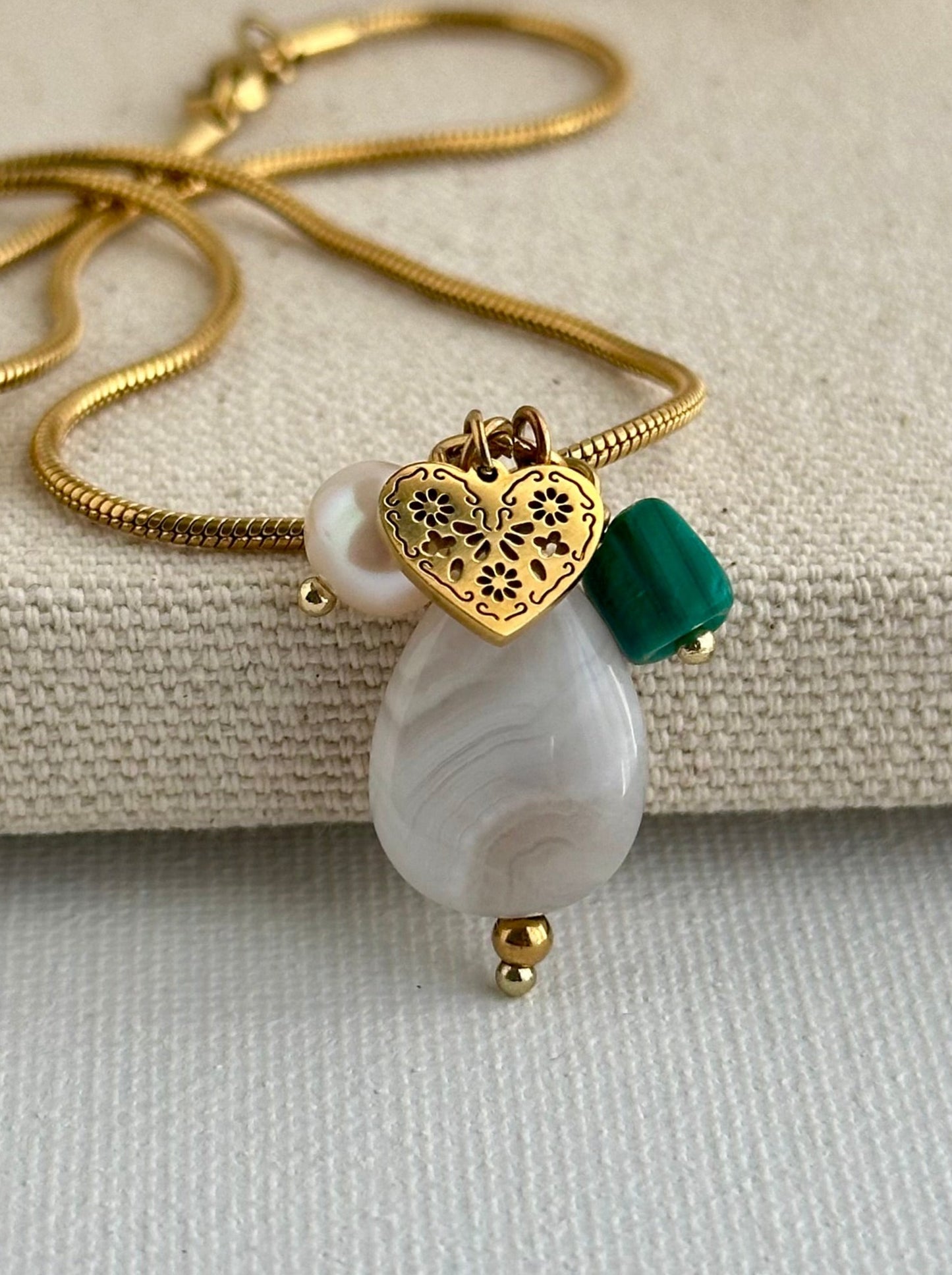 White Marble Pendant