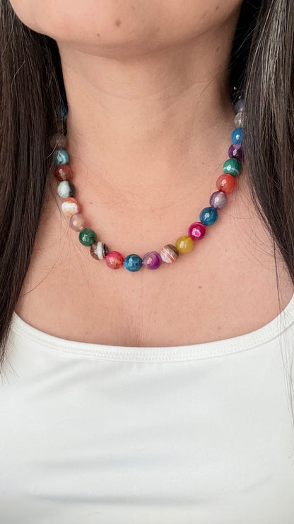 Blend gemstone necklace