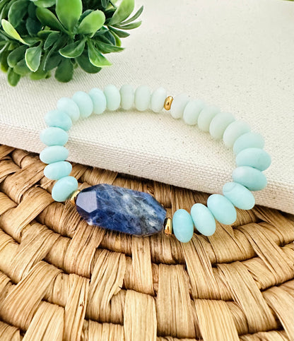 Sodi Bracelet - Sodalite and amazonite bracelet