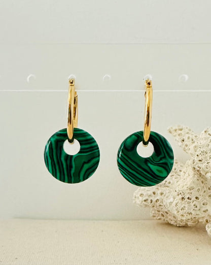 Malachite hoops