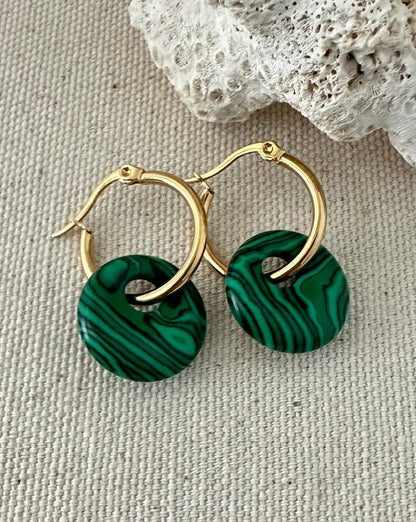 Malachite hoops