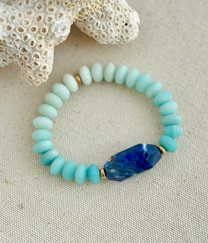 Sodi Bracelet - Sodalite and amazonite bracelet