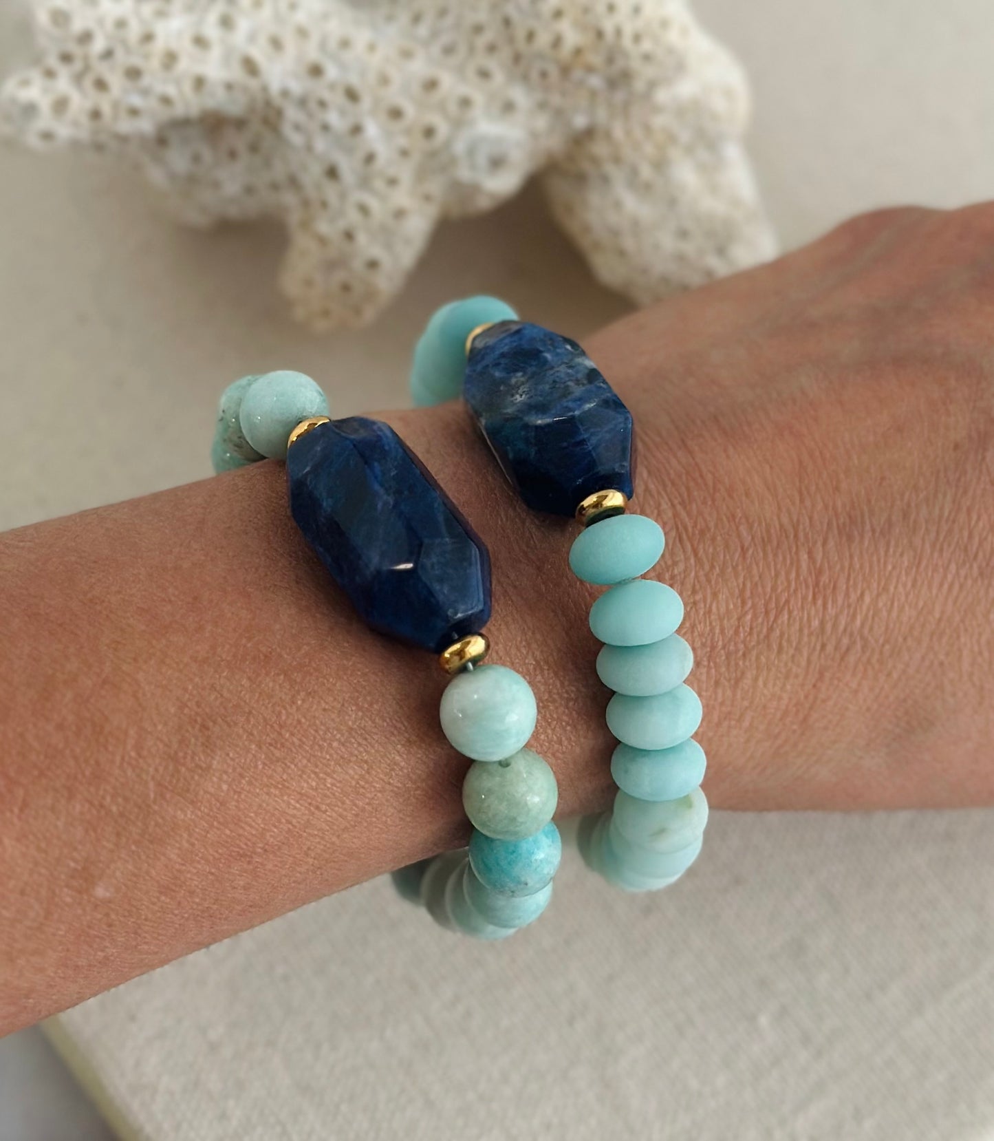 Sodi Bracelet - Sodalite and amazonite bracelet