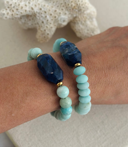 Sodi Bracelet - Sodalite and amazonite bracelet