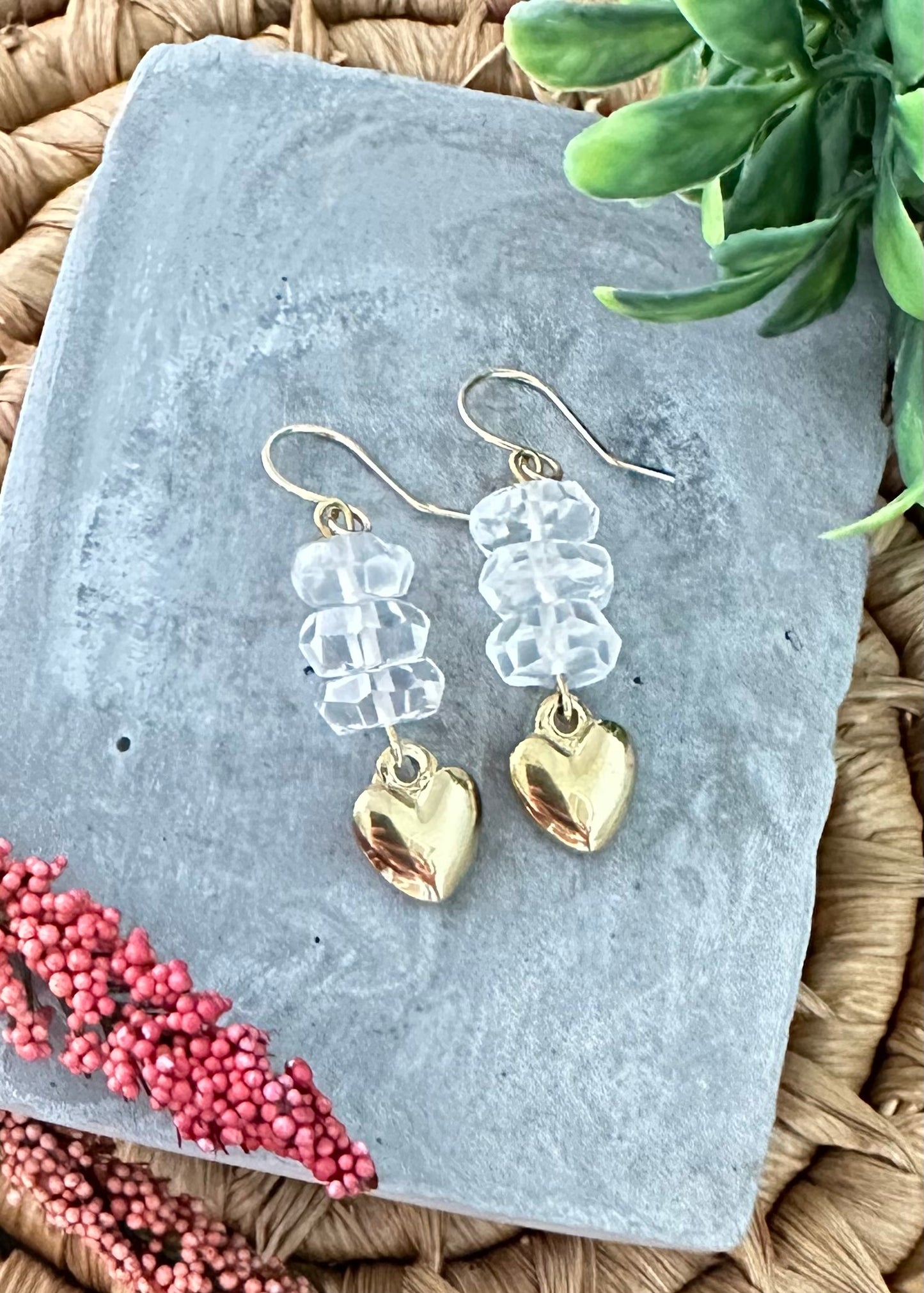 Crystal rock Earrings