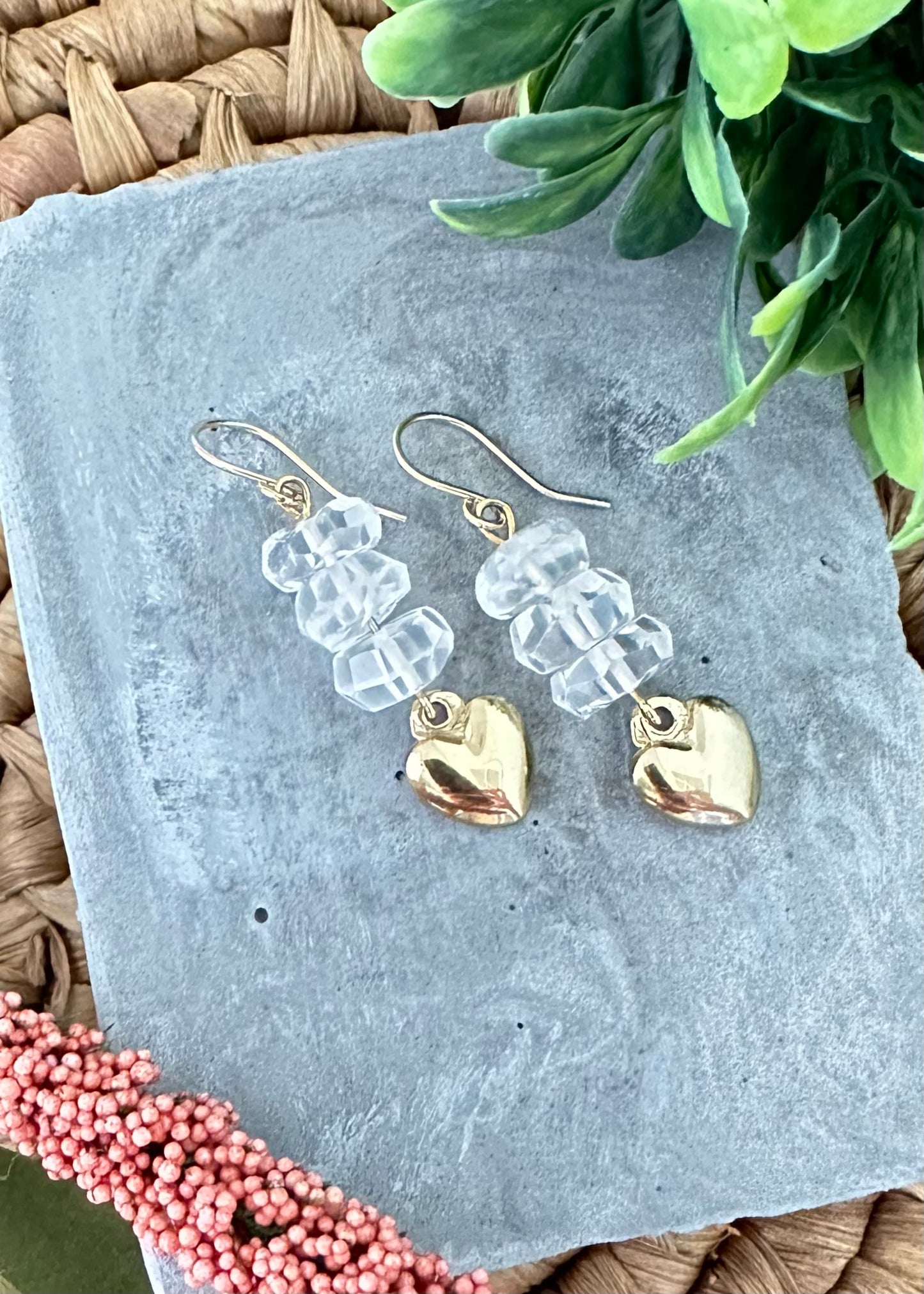 Crystal rock Earrings