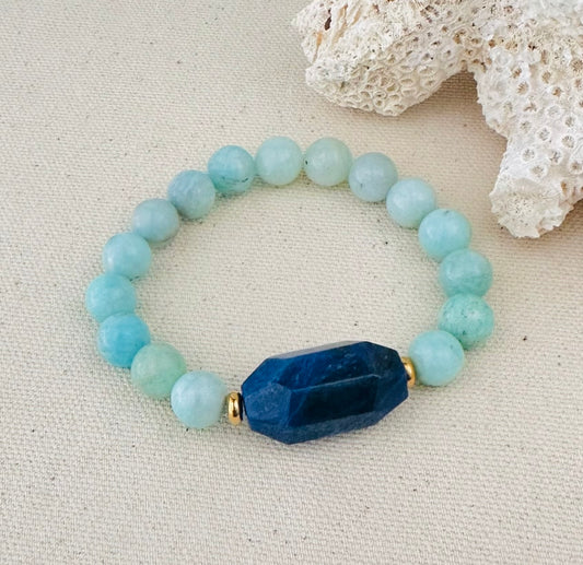 Sodi Bracelet - Sodalite and amazonite bracelet