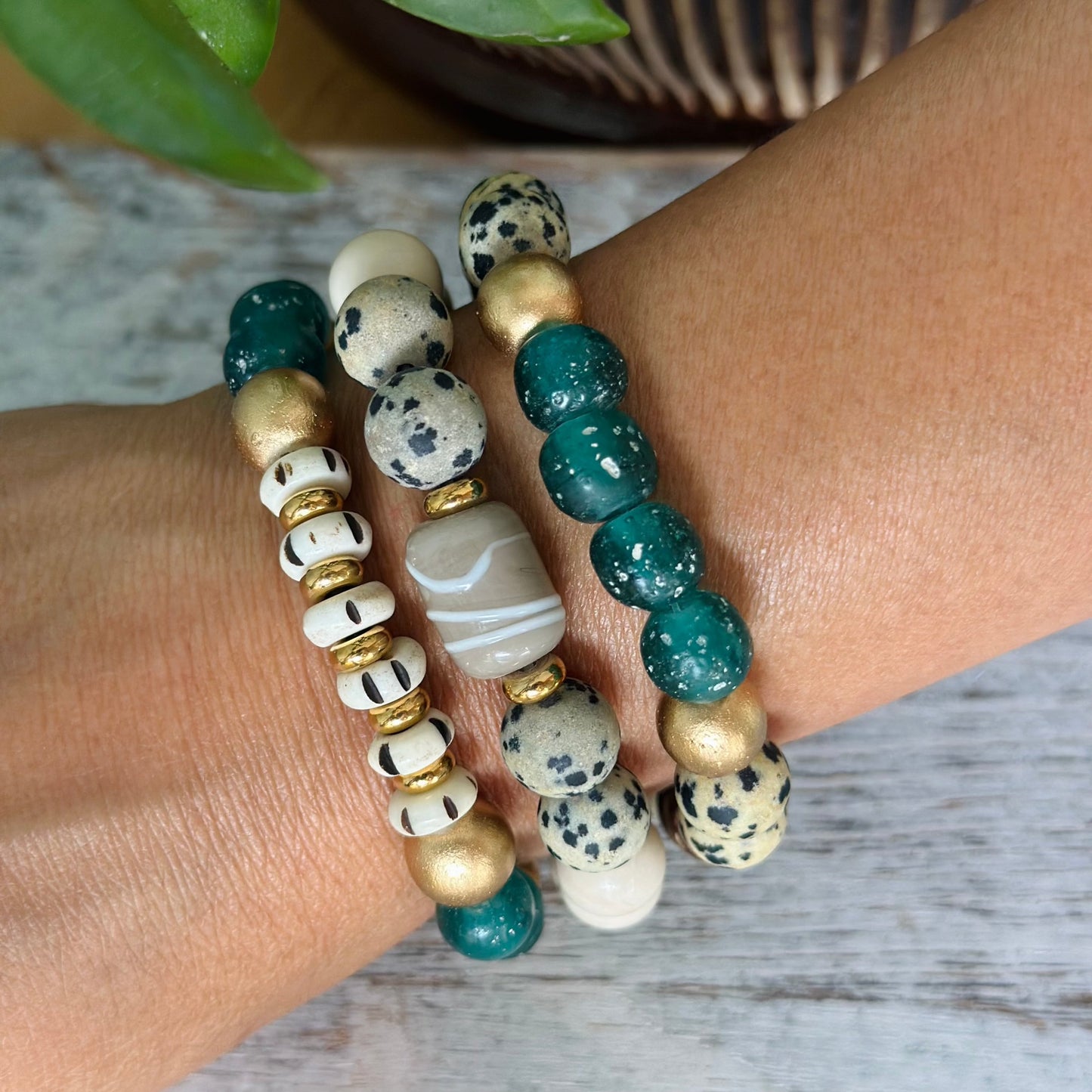 Dalmatian Jasper Bracelet