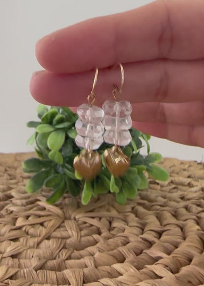 Crystal rock Earrings