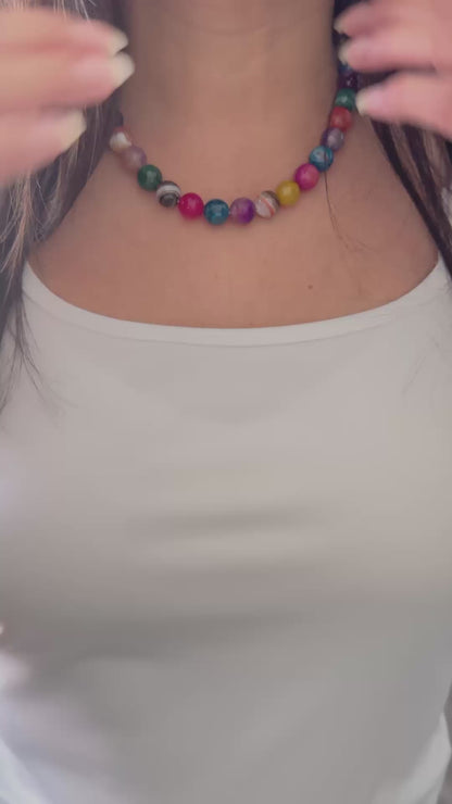 Blend gemstone necklace
